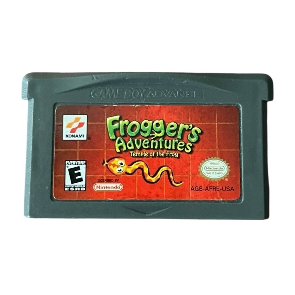 VTG Frogger's Adventures Temple of‎ the Frog GBA Nintendo Game Boy Konami Retro
